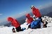 Das chinesische Expeditionsteam nimmt Proben auf dem Haba Xueshan («Haba Snow Mountain») auf mehr als 5000 m.ü.M.