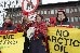 Demonstration vor den Stadthaus wo dar Arktische Rat tagt