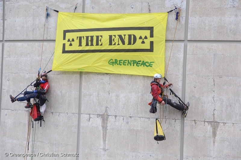 Weitsichtige Beznau-Aktion 2014: Freispruch für Greenpeace-Aktivisten