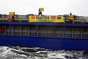 Gentech-Soja im St. Petersburger Hafen