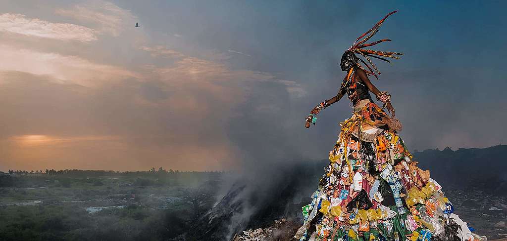 Quand le vert des arbres succombe au plastique