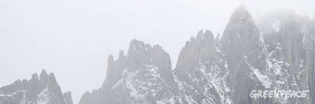 Blick zu den Gipfeln