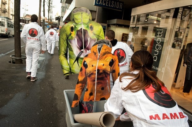 Greenpeace wäscht Mammut das Fell