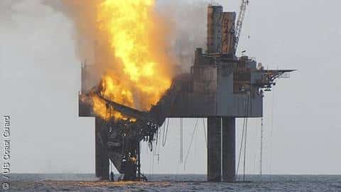 Explosion an Gas-Plattform im Golf von Mexiko
