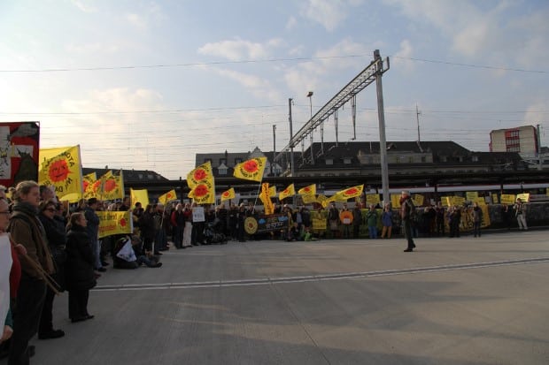 Impressionen von der 800. Mahnwache zum 4. Jahrestag von Fukushima