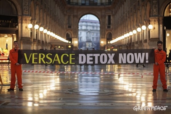 Action Detox à Milan, 19 février 2014