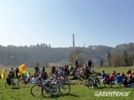 Tour à vélo, Mühleberg, 09 mars 2014
