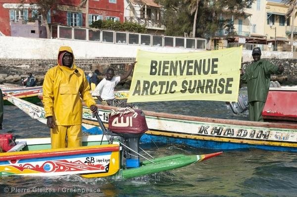 Greenpeace gegen Überfischung unterwegs in Senegal