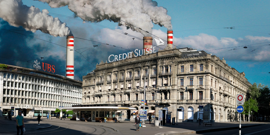 Climat: Credit Suisse et UBS continuent de financer l&rsquo;expansion de la production de pétrole et de gaz