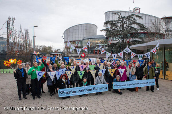Klimaklage der KlimaSeniorinnen wird heute in Strassburg öffentlich verhandelt