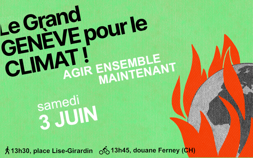 Le grand Genève pour le climat / marche en ville de Genève
