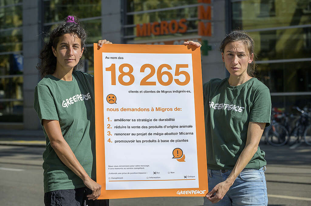 Migros : 18&rsquo;265 personnes demandent moins de viande et plus de durabilité