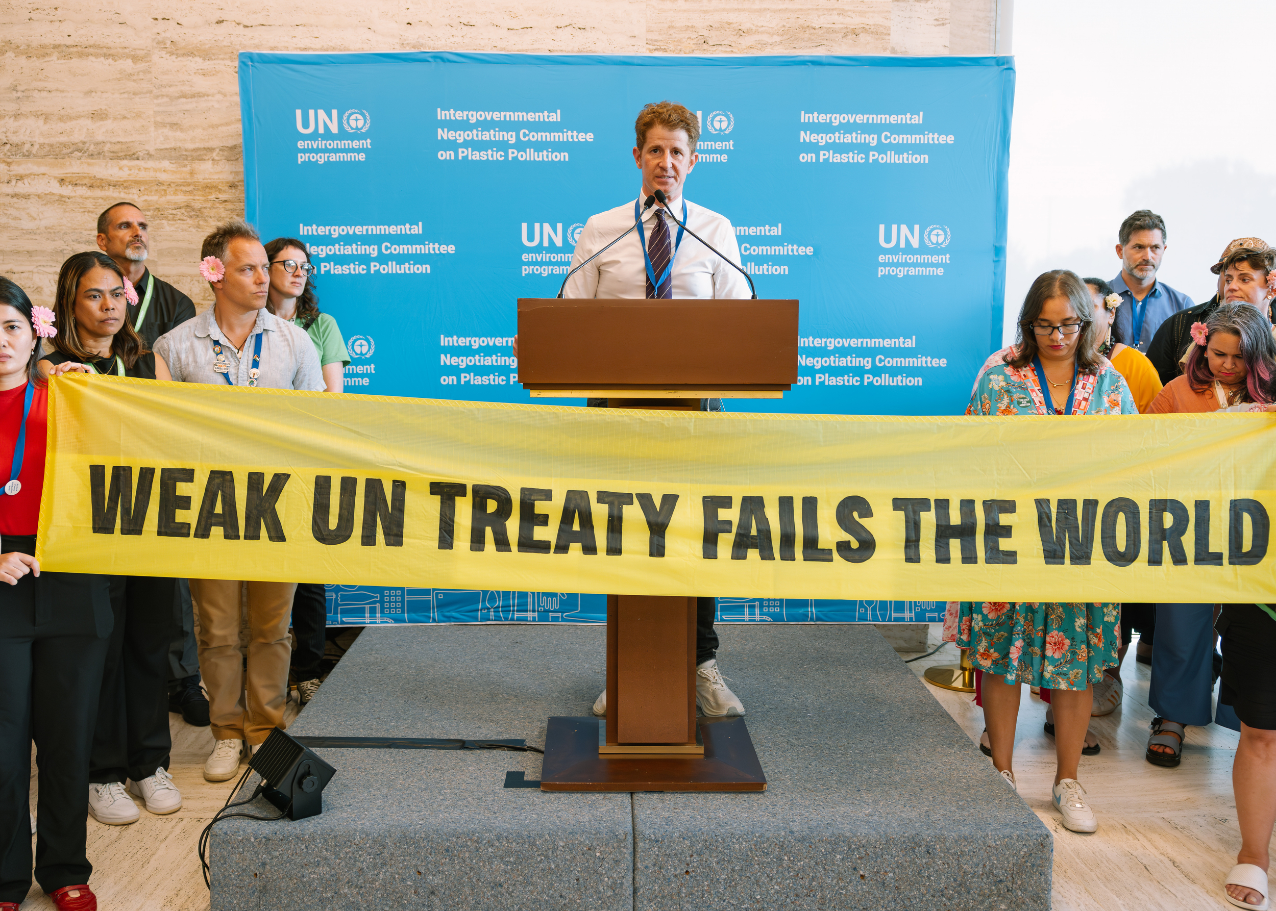 Verhandlungen zu einem globalen Plastik-Abkommen in Genf