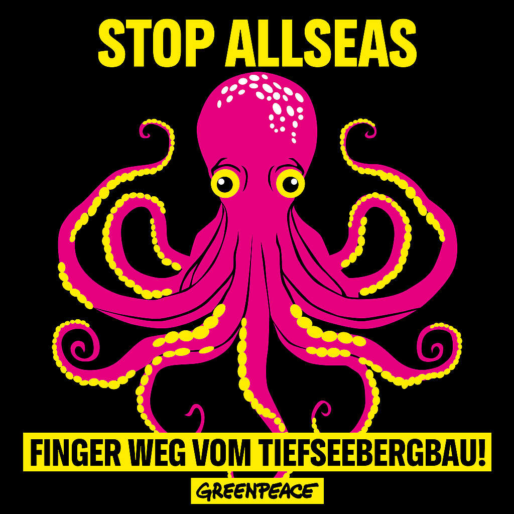 Projektionen: «Allseas, Finger weg von den Tiefen der Meere!»